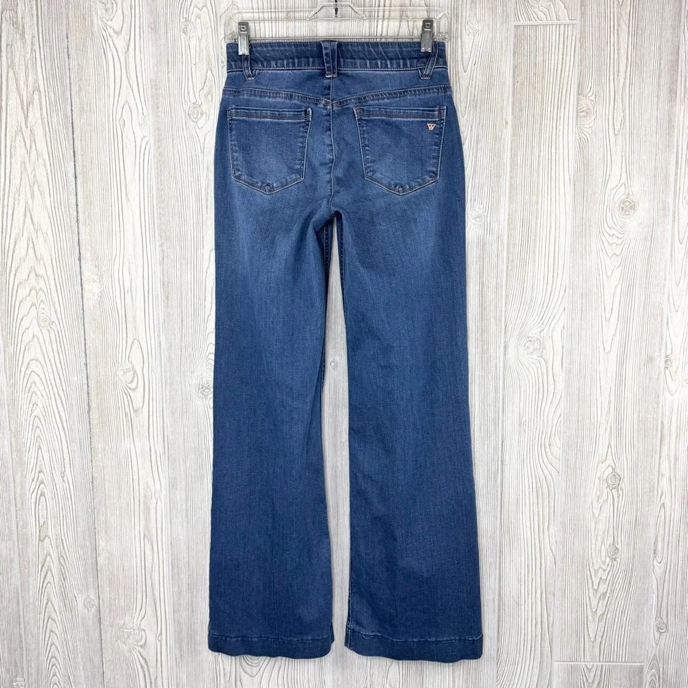 Wit & Wisdom Sam High Rise Wide Leg Jeans 0